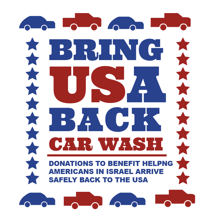 Bring USA Captives Back with Car Warshing Donations To Benefit Helping Americans in Israel Arrive Safely Back to the USA